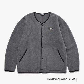 ザノースフェイス(THE NORTH FACE)の【韓国限定】ノースフェイス CARDIGAN カーディガン ダークグレー　S(カーディガン)