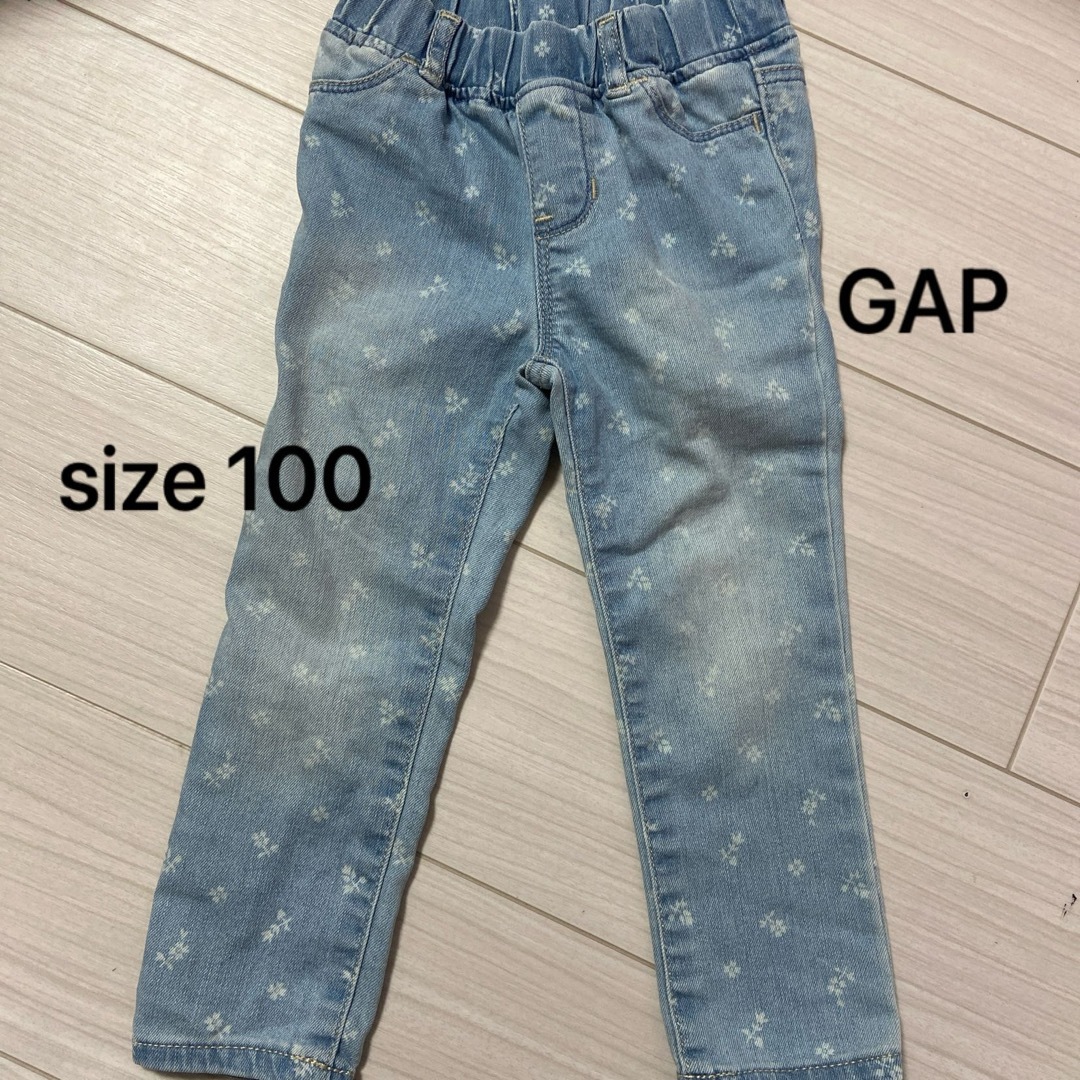 GAP Kids(ギャップキッズ)のGAP デニム 3歳 100 キッズ/ベビー/マタニティのキッズ服女の子用(90cm~)(パンツ/スパッツ)の商品写真