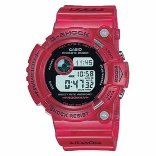 ジーショック(G-SHOCK)の2003年G-SHOCKイルクジGW-203K-4JRフロッグマン赤スケ未使用(腕時計(デジタル))