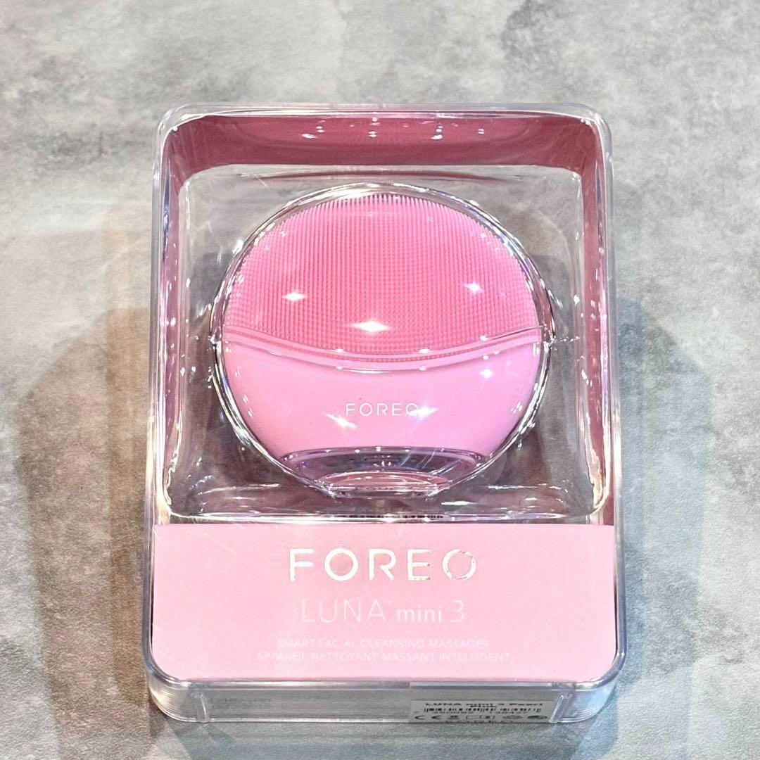 新品 FOREO LUNA mini 3 forピンク 洗顔ブラシ 人気 正規品 スマホ/家電/カメラの美容/健康(フェイスケア/美顔器)の商品写真