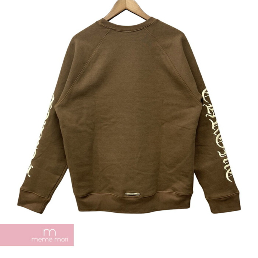 Chrome Hearts(クロムハーツ)のCHROME HEARTS Y NOT SLO RIDE Sweatshirt クロムハーツ ワイノットスロースライドスウェットシャツ トレーナー ロゴ刺繍 袖ロゴ シルバープレート ブラウン サイズL 【240325】【新古品】【me04】 メンズのトップス(スウェット)の商品写真