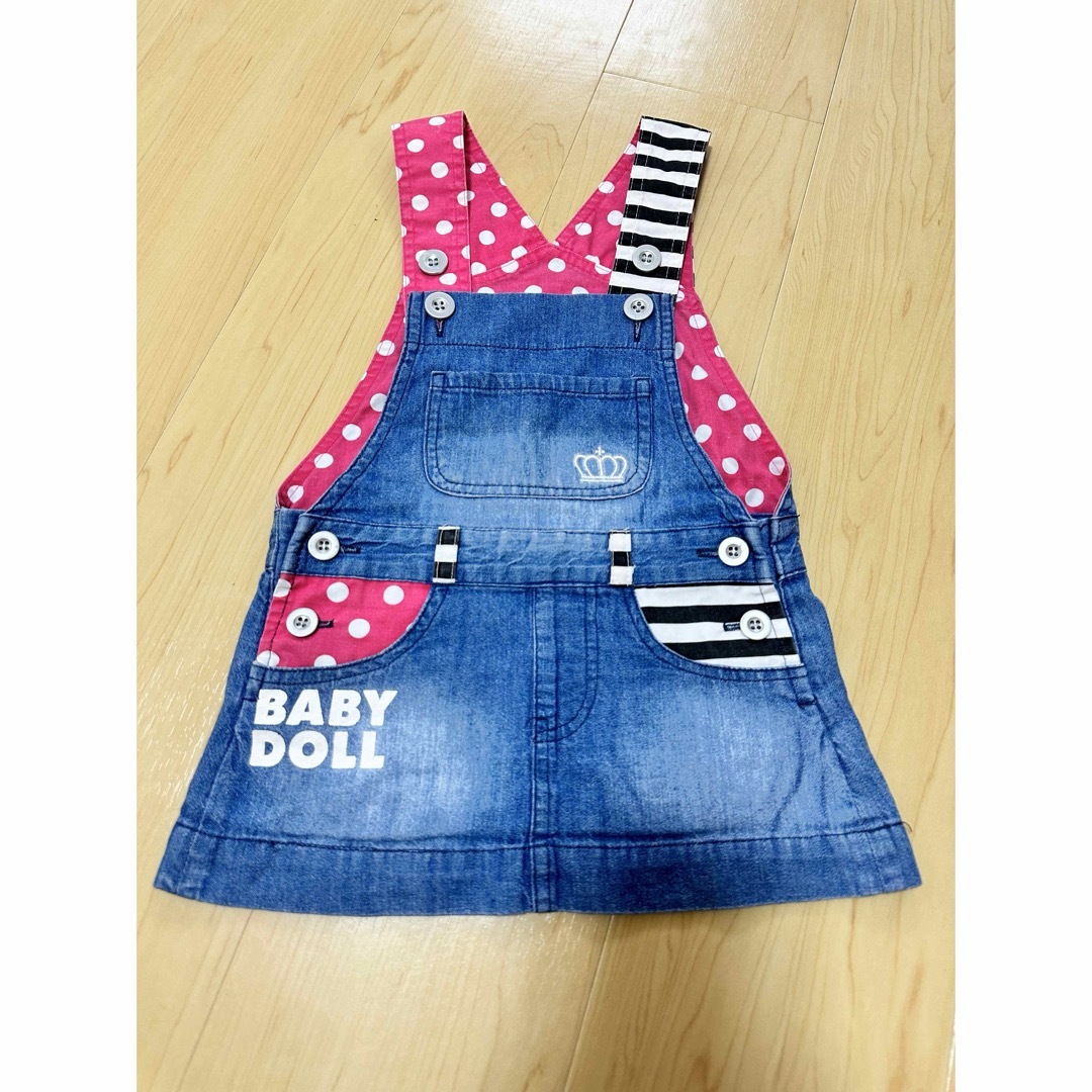 BABYDOLL(ベビードール)のベビードール♡デニムスカート♡ジャンスカ キッズ/ベビー/マタニティのキッズ服女の子用(90cm~)(スカート)の商品写真