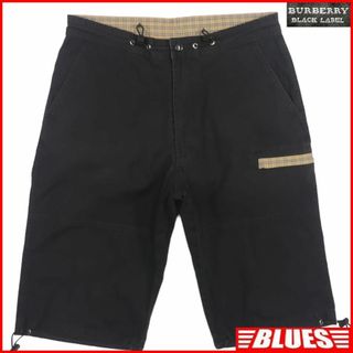 BURBERRY BLACK LABEL - 廃盤 バーバリーブラックレーベル ハーフパンツ ノバチェック 黒 JJ814