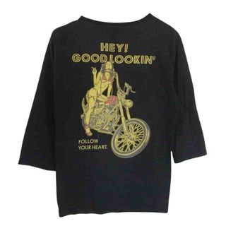 ロアー(roar)のROAR ロアー  HEY! GOODLOOKIN バック プリント 長袖 Tシャツ ブラック系 3【中古】(シャツ)