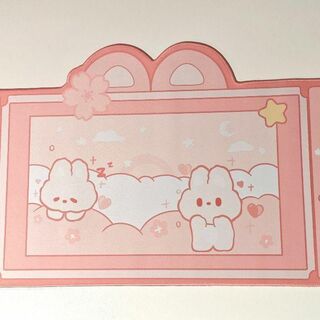 うさぎ ピンク 大型 マウスパッド ゆめかわいい(その他)