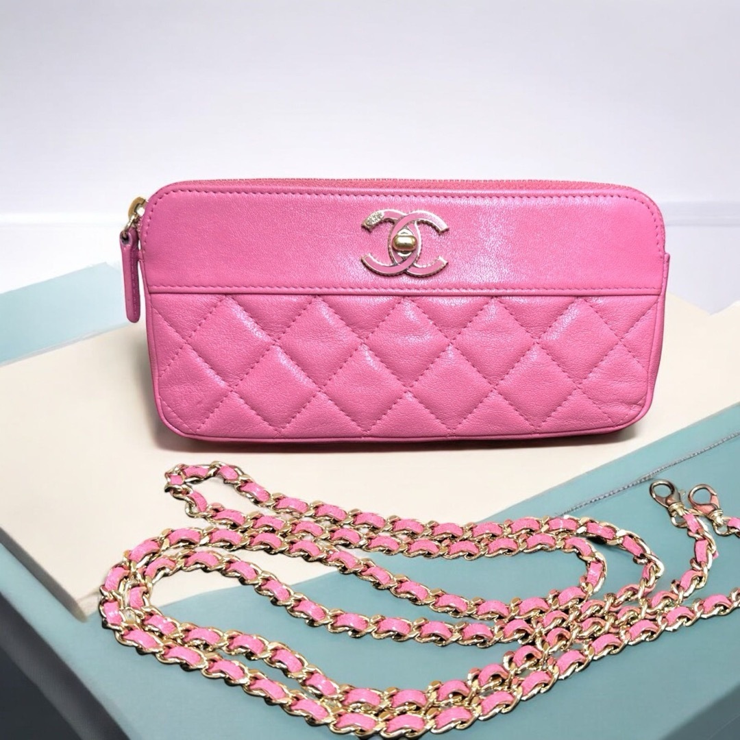 極極美品☆レア♡CHANEL マドモアゼルマトラッセ☆チェーン 極極美品☆レア♡CHANEL マドモアゼルマトラッセ☆チェーン
