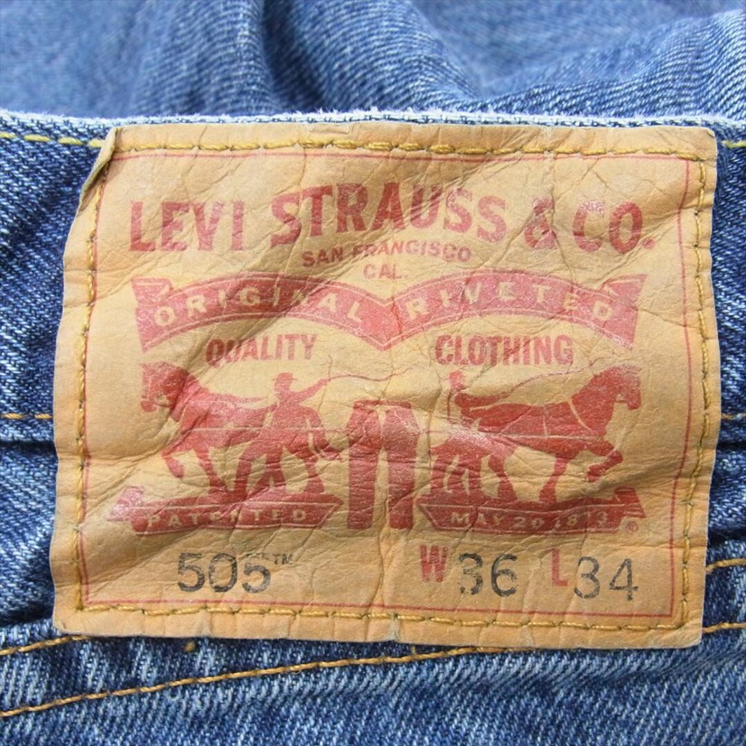 Levi's(リーバイス)のLevi's リーバイス 0055-4886 505 REGULAR FIT STRAIGHT JEANS デニム パンツ ジーンズ インディゴブルー系 36【中古】 メンズのパンツ(その他)の商品写真