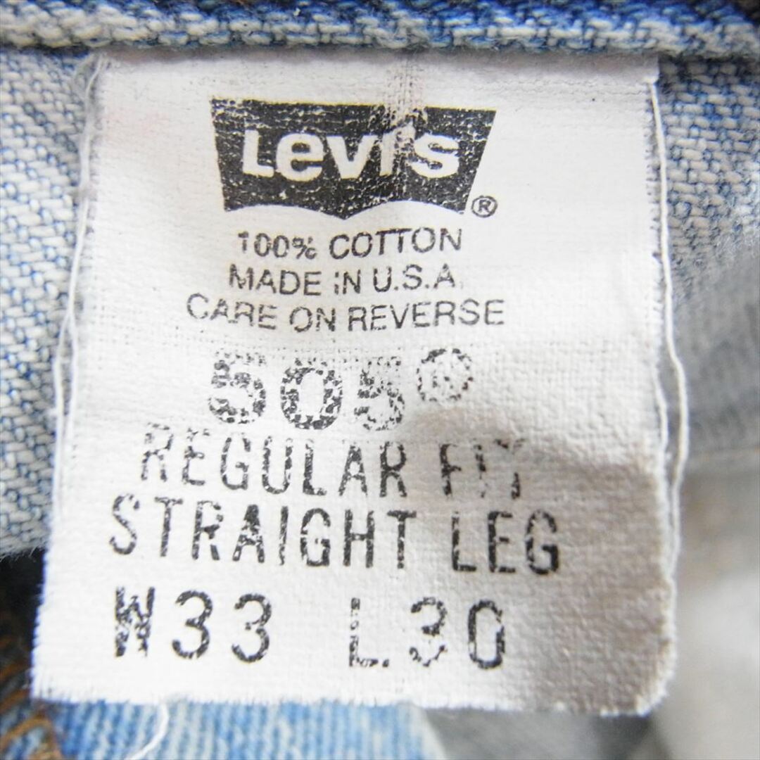 Levi's(リーバイス)のLevi's リーバイス USA製 505 02年4月製 00s デニム パンツ ジーンズ インディゴブルー系 33【中古】 メンズのパンツ(その他)の商品写真