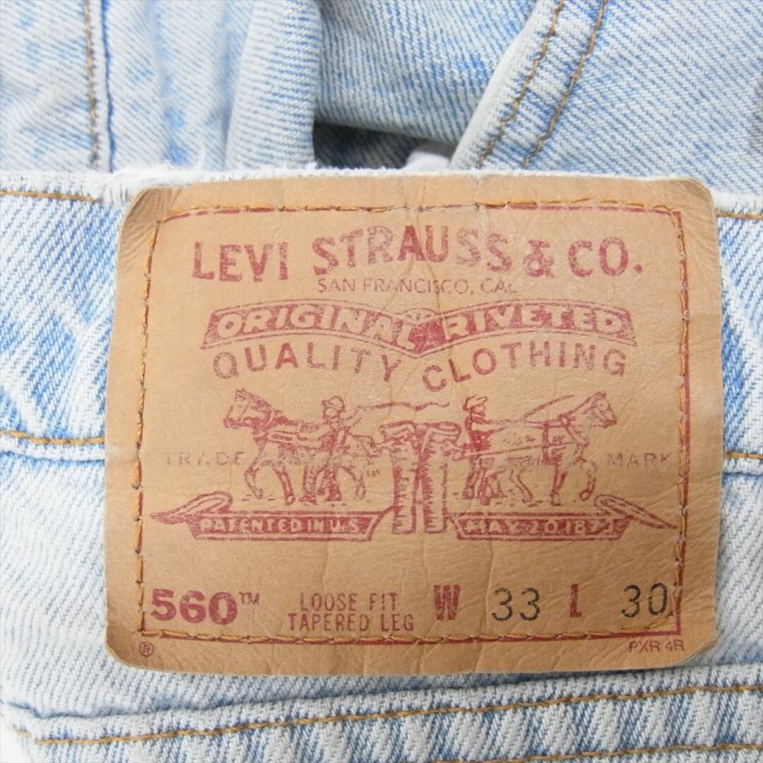 Levi's(リーバイス)のLevi's リーバイス USA製 560 96年3月製 90s デニム パンツ ジーンズ インディゴブルー系 33【中古】 メンズのパンツ(その他)の商品写真