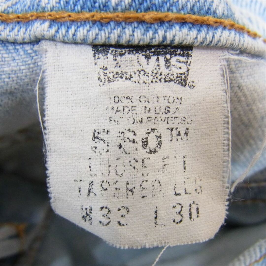 Levi's(リーバイス)のLevi's リーバイス USA製 560 96年3月製 90s デニム パンツ ジーンズ インディゴブルー系 33【中古】 メンズのパンツ(その他)の商品写真