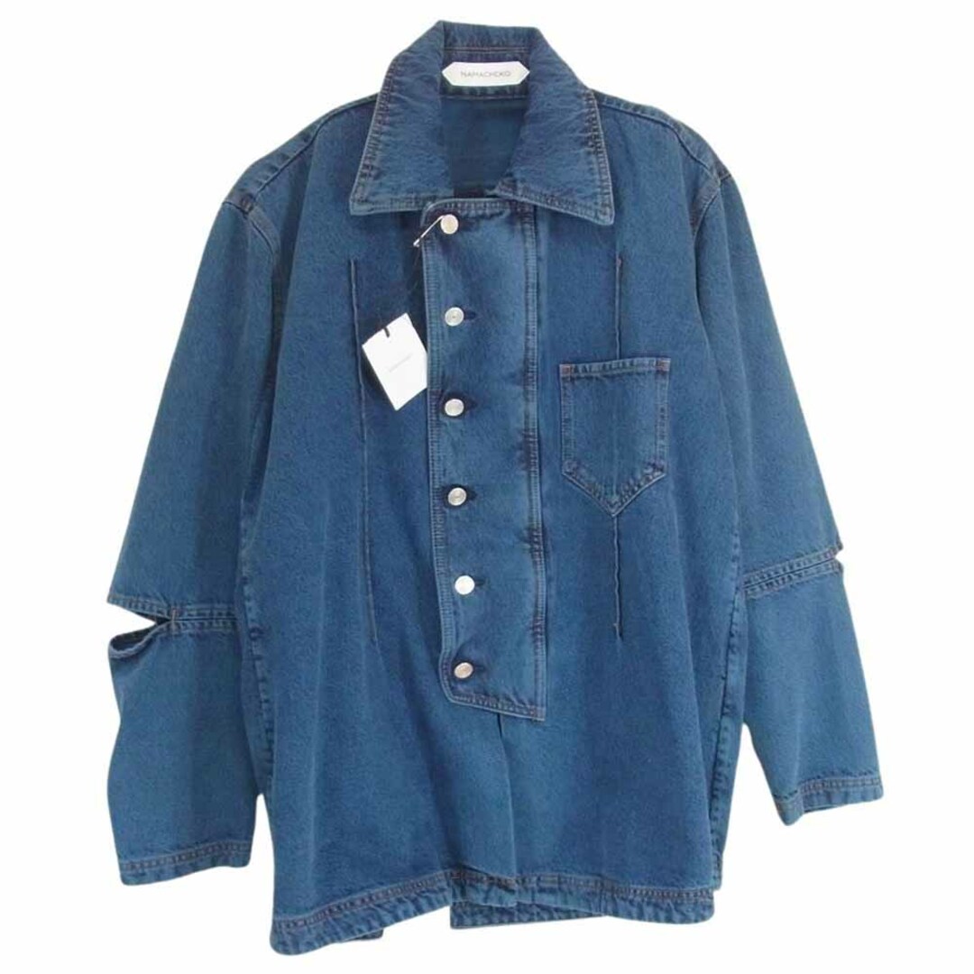 ナマチェコ NAMACHEKO 22SS MANNI DENIM SHIRT デニム シャツ ジャケット インディゴブルー系 XS【中古】 メンズのトップス(タンクトップ)の商品写真