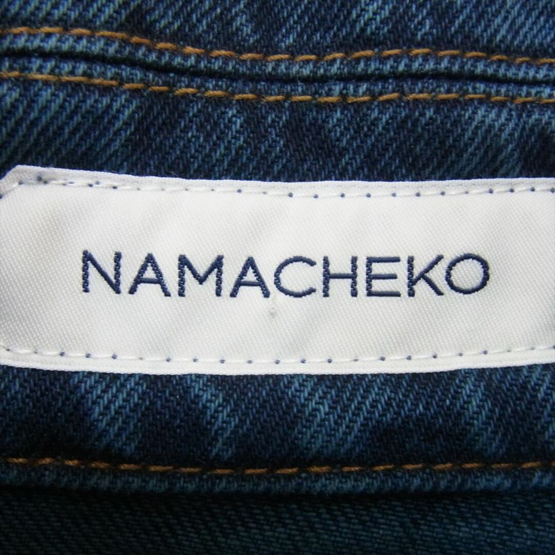 ナマチェコ NAMACHEKO 22SS MANNI DENIM SHIRT デニム シャツ ジャケット インディゴブルー系 XS【中古】 メンズのトップス(タンクトップ)の商品写真