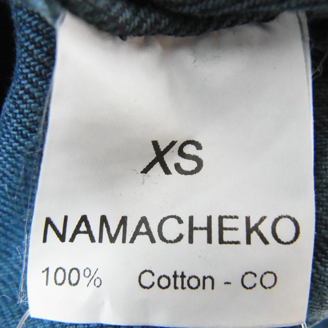 ナマチェコ NAMACHEKO 22SS MANNI DENIM SHIRT デニム シャツ ジャケット インディゴブルー系 XS【中古】 メンズのトップス(タンクトップ)の商品写真