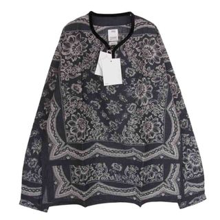 VISVIM ビズビム 22SS 0122105011013 TUNIC P.O. WILDFLOWER P.W. チュニック プルオーバー 長袖 シャツ ブラック系 4【極上美品】【中古】