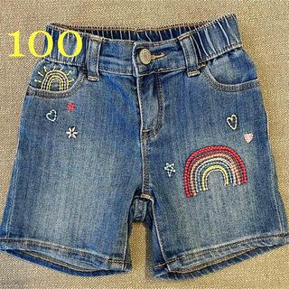 GAP - ギャップ　ショートパンツ　デニム　刺繍　100