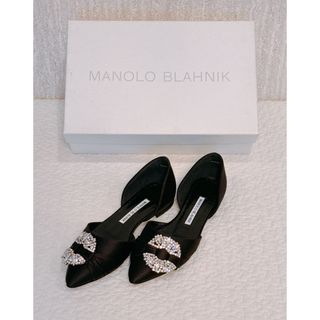 マノロブラニク(MANOLO BLAHNIK)の【新品未使用】 マノロブラニクMANOLOBLAHNIK ハンギシ フラット(ハイヒール/パンプス)