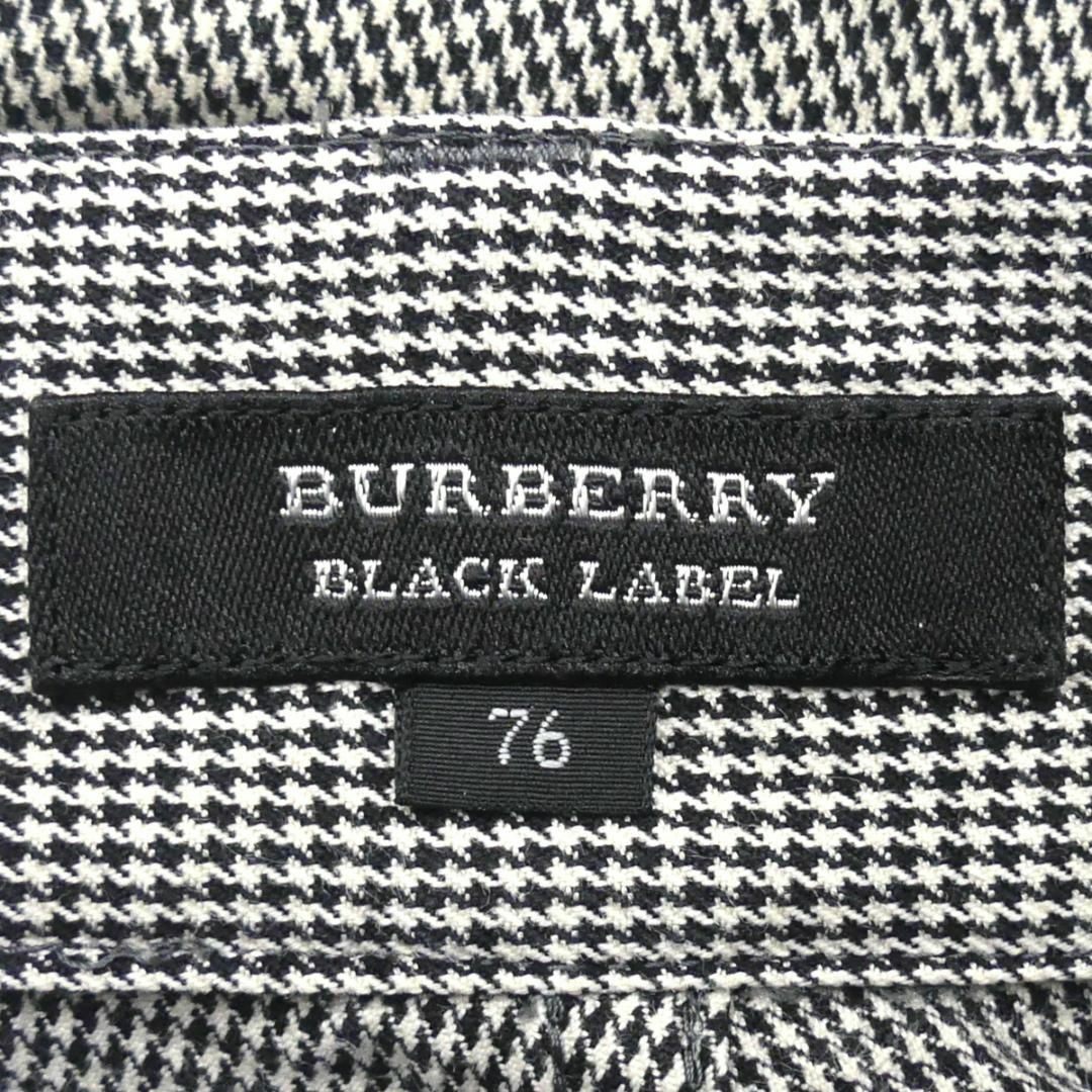 BURBERRY BLACK LABEL(バーバリーブラックレーベル)の廃盤 バーバリーブラックレーベル スラックス 千鳥格子 チェック 刺繍JJ828 メンズのパンツ(スラックス)の商品写真