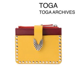 トーガ(TOGA)の新品 定価2.6万円 TOGA ウォレット スタッズ イエロー(財布)