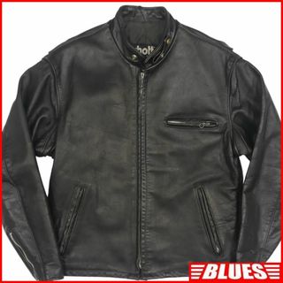 ショット(schott)のSchott ショット ライダースジャケット シングル 42 XL 黒JJ829(レザージャケット)