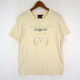 ビームスティ Tシャツ NEKOCHAN Kitty cat イラスト 半袖 S(Tシャツ/カットソー(半袖/袖なし))