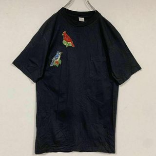 タウンクラフト(TOWNCRAFT)のUSA製 TOWNCRAFT半袖 刺繍シャツ Lサイズ(Tシャツ/カットソー(半袖/袖なし))