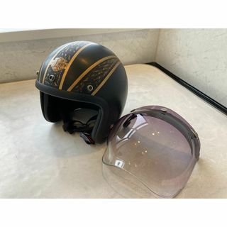 ハーレーダビッドソン(Harley Davidson)のOGK スピンドル　ＸＬ　ハーレーゴールドフレイム塗装(ヘルメット/シールド)