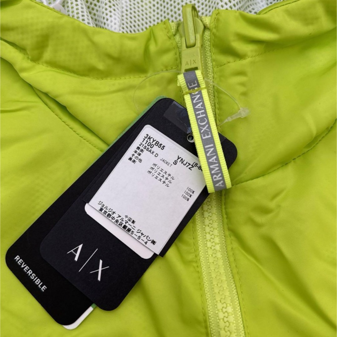 ARMANI EXCHANGE(アルマーニエクスチェンジ)のARMANI EXCHANGE ジップアップ　リバーシブルパーカー　新品未使用 メンズのトップス(パーカー)の商品写真