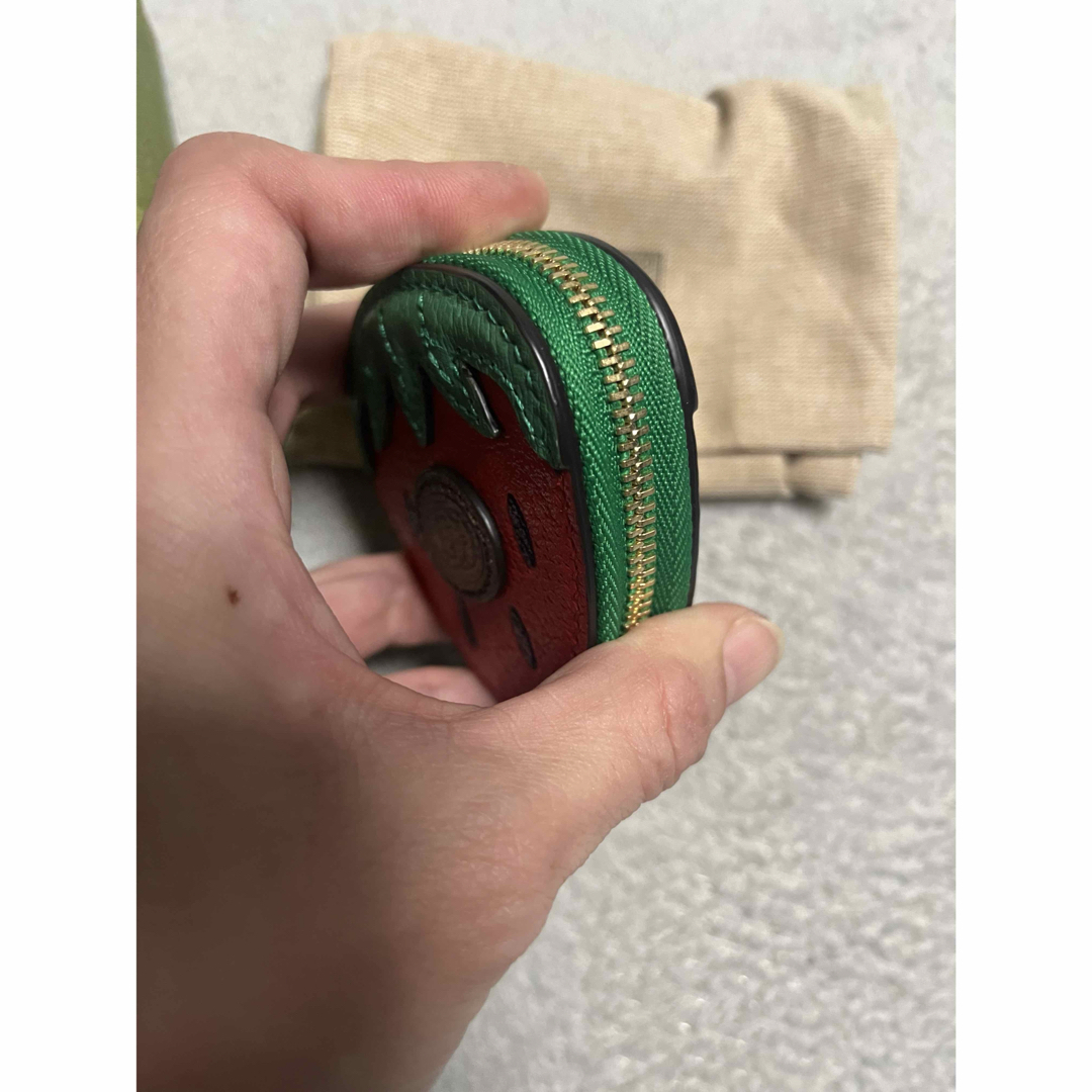 超美品】GUCCI Fruttini イチゴ ストロベリー コインケース 超美品】GUCCI Fruttini イチゴ ストロベリー コインケース