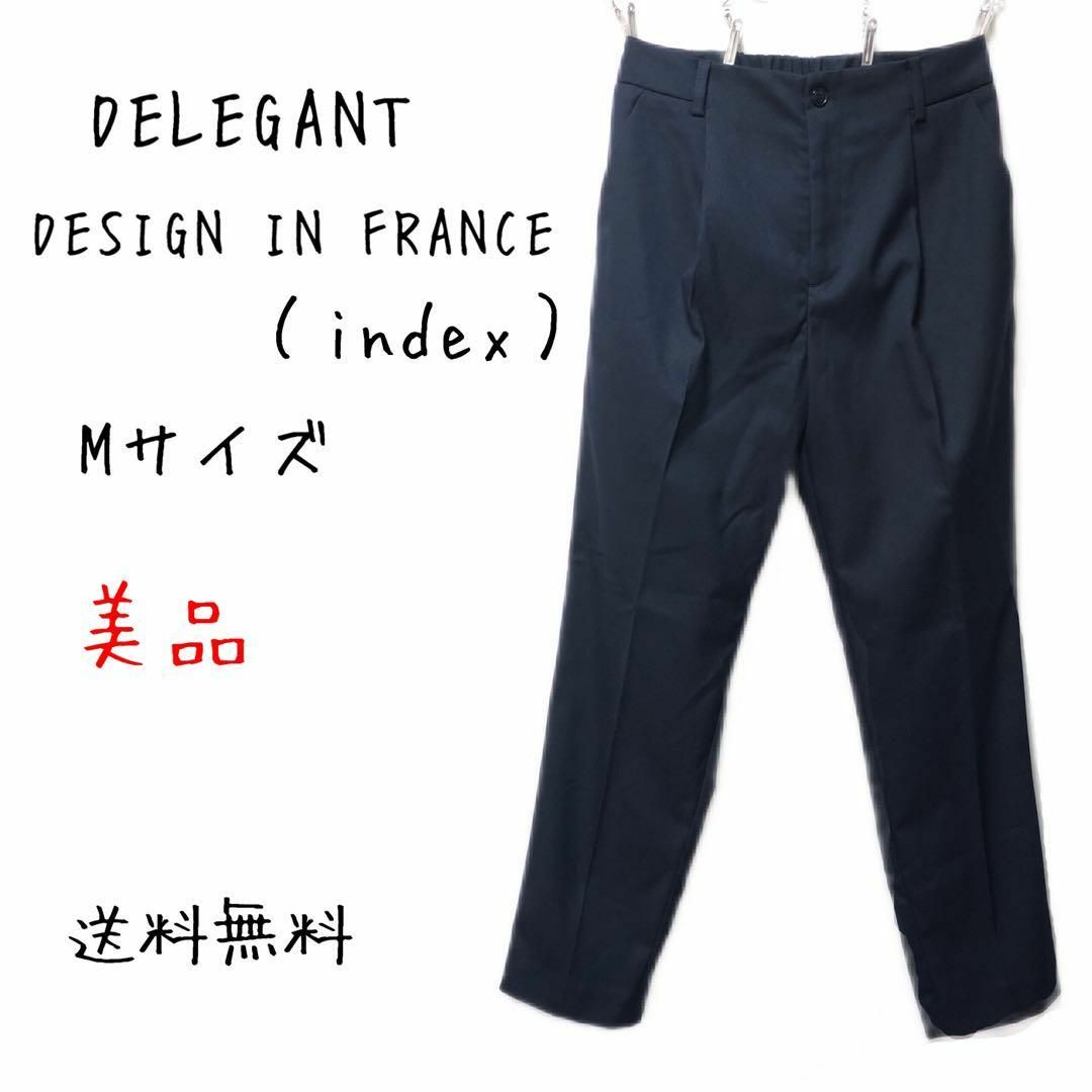 INDEX(インデックス)のDELEGANT index センタープレス パンツ タック 2306E3013 レディースのパンツ(カジュアルパンツ)の商品写真