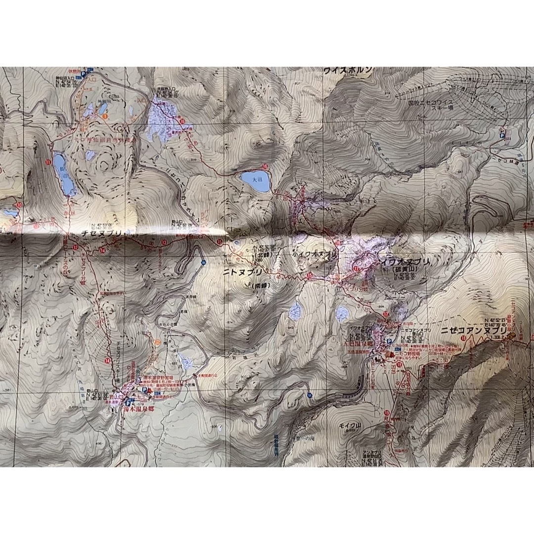 ニセコ連峰・羊蹄山　カラー地図　1／25000  スポーツ/アウトドアのアウトドア(登山用品)の商品写真