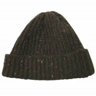 INIS MEAIN イニシュマン アイルランド製 MERINO CASHMERE KNIT CAP ウールカシミヤネップニットキャップ ONE SIZE ブラウン ニット帽 ビーニー ワッチキャップ ユニセックス 帽子【中古】【INIS MEAIN】(ニット帽/ビーニー)