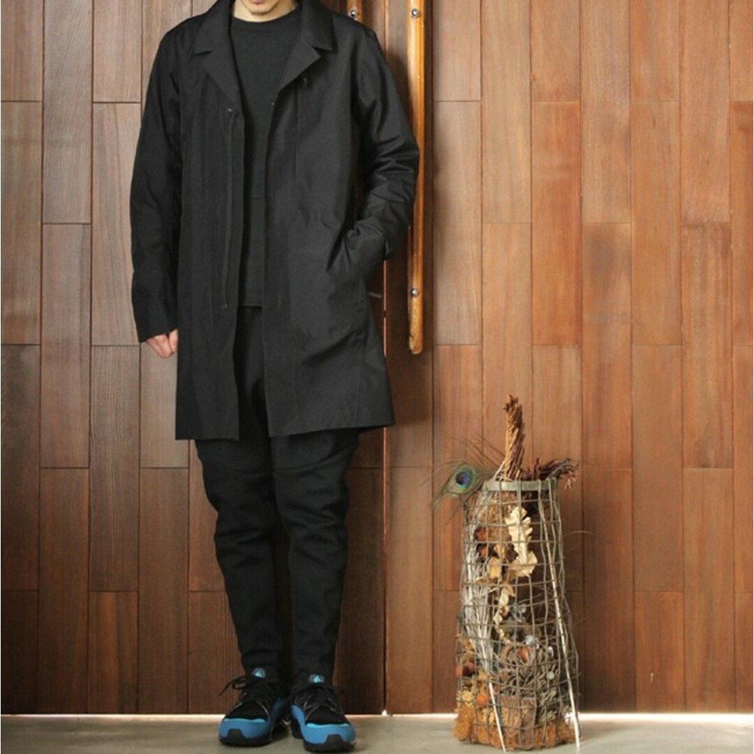 ARC'TERYX VEILANCE アークテリクス ヴェイランス カナダ製 Spere Coat ナイロンチェスターコート 17316 M BLACK アウター【中古】【ARC'TERYX VEILANCE】 メンズのジャケット/アウター(チェスターコート)の商品写真