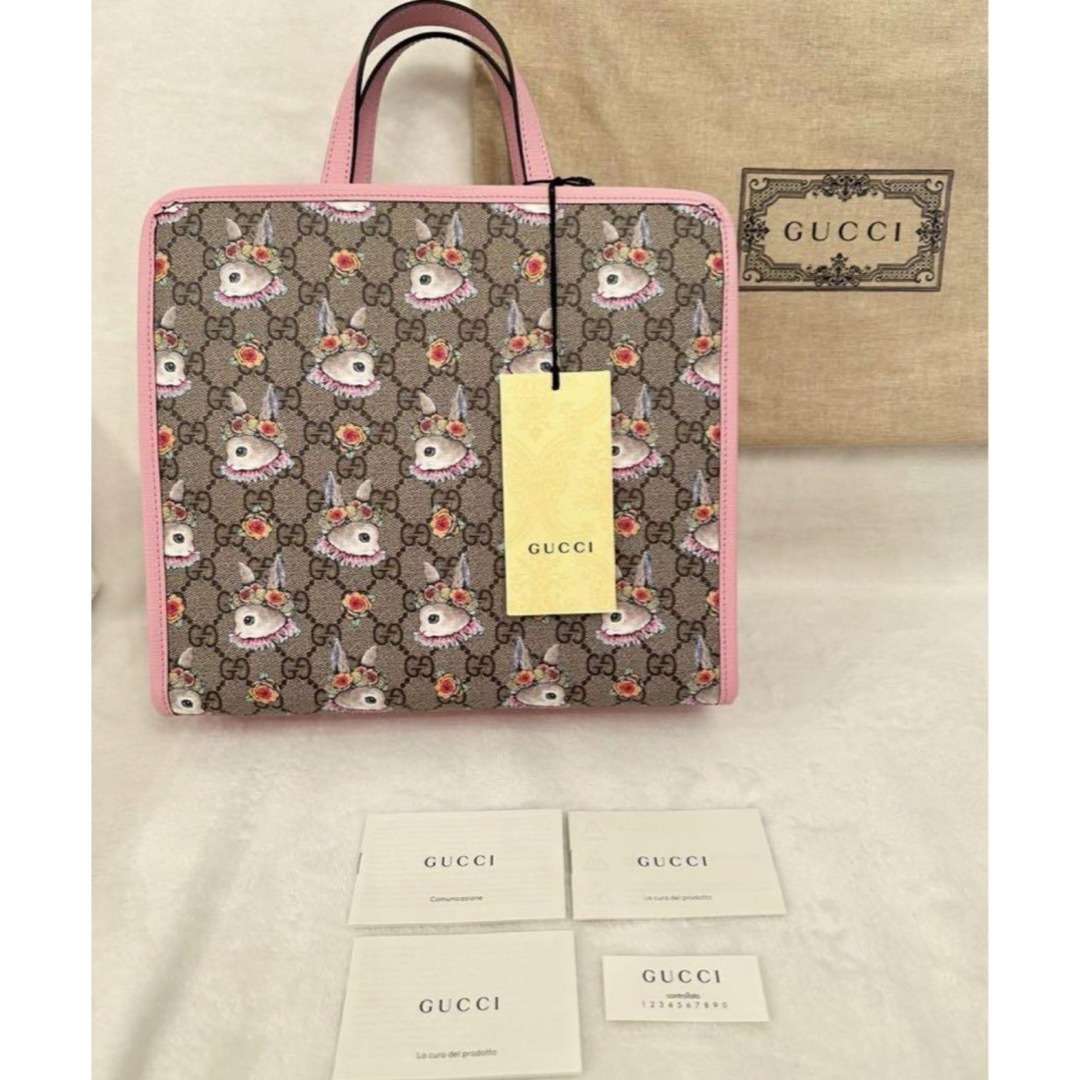 Gucci(グッチ)のGUCCI チルドレントートバッグ　ヒグチユウココラボ　グッチ新品未使用タグ付き キッズ/ベビー/マタニティのこども用バッグ(トートバッグ)の商品写真