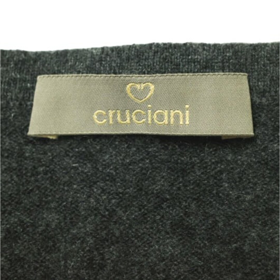 Cruciani(クルチアーニ)のCRUCIANI クルチアーニ イタリア製 カシミヤクルーネックニット CU14.040 48 チャコールグレー セーター プルオーバー トップス【中古】【CRUCIANI】 メンズのトップス(ニット/セーター)の商品写真