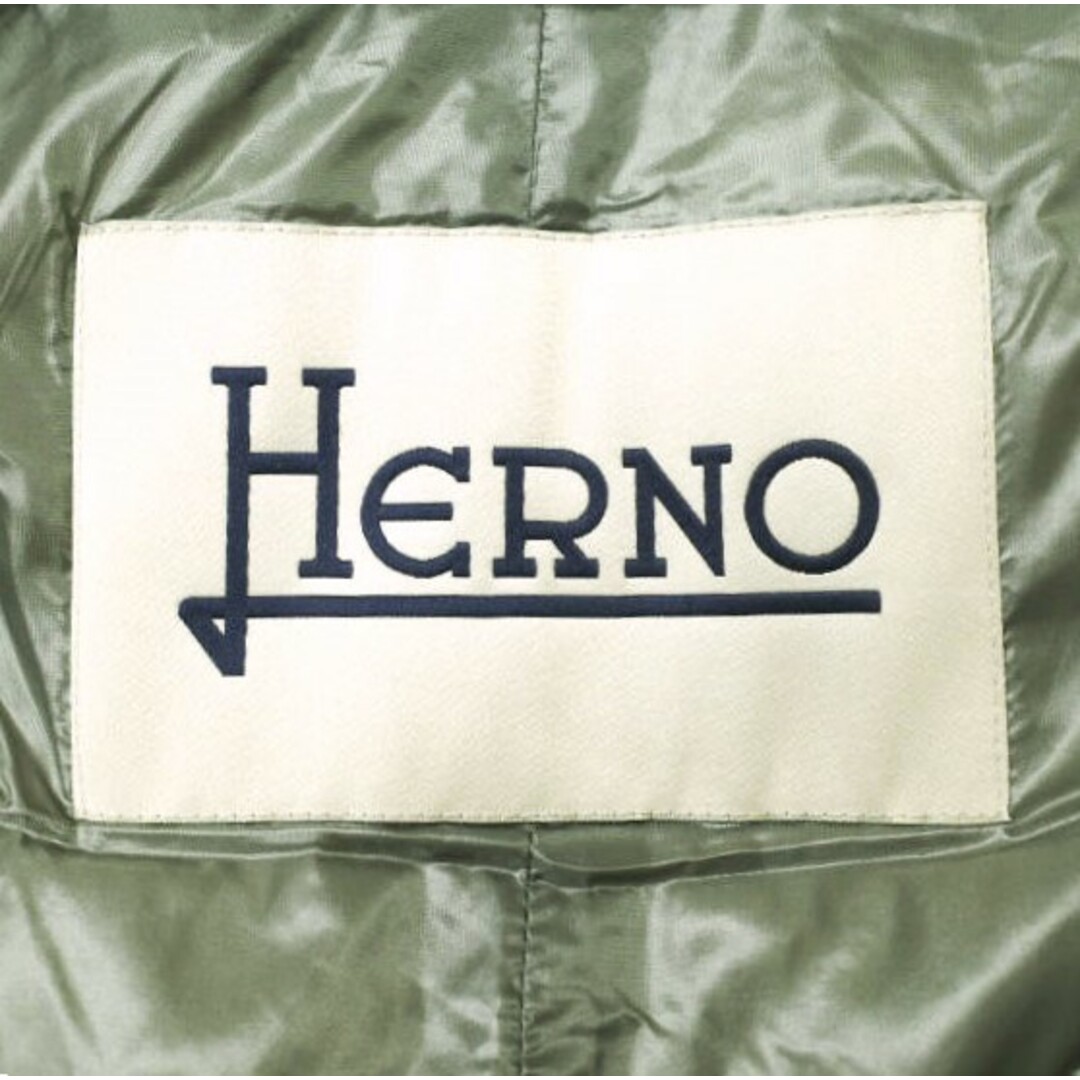 HERNO(ヘルノ)のHERNO ヘルノ イタリア製 PIACENZA DROPGLIDE シルクカシミヤ ハイネックダウンコート PI0210D-38087-9410 42 ライトグレー ダウンジャケット アウター【中古】【HERNO】 レディースのジャケット/アウター(ダウンジャケット)の商品写真