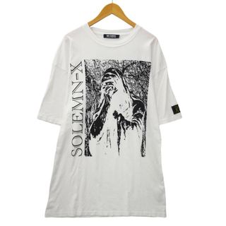 ラフシモンズ(RAF SIMONS)のラフシモンズ 2022SS プリント 半袖 オーバーサイズ Tシャツ S(Tシャツ/カットソー(半袖/袖なし))