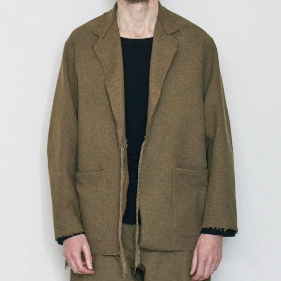 COMOLI(コモリ)のCOMOLI コモリ 日本製 WOOL COTTON JACKET ウールコットンジャケット N03-01005 3 KHAKI 作務衣 アウター【中古】【COMOLI】 メンズのジャケット/アウター(ブルゾン)の商品写真