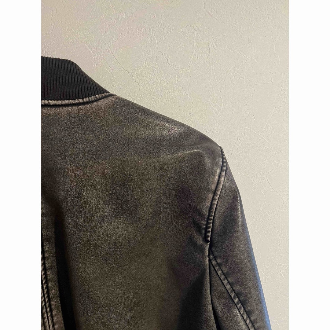 ZARA(ザラ)のZARAレザージャケット🖤 レディースのジャケット/アウター(ライダースジャケット)の商品写真