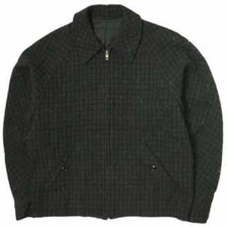 un/unbient アン 19AW 日本製 CLASSIC WOOL TWEED BLOUSON クラシックウールツイードブルゾン UNABL0719 2 Black Brown Check チェック ジップアップジャケット アウター【中古】【un/unbient】