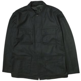 アン(an)のun/unbient アン 日本製 Wool Flannel BDU Jacket ウールフランネルミリタリーシャツジャケット UNAJK2419 3 Black アウター【中古】【un/unbient】(ミリタリージャケット)