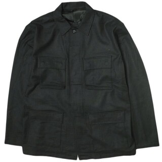un/unbient アン 日本製 Wool Flannel BDU Jacket ウールフランネルミリタリーシャツジャケット UNAJK2419 3 Black アウター【中古】【un/unbient】