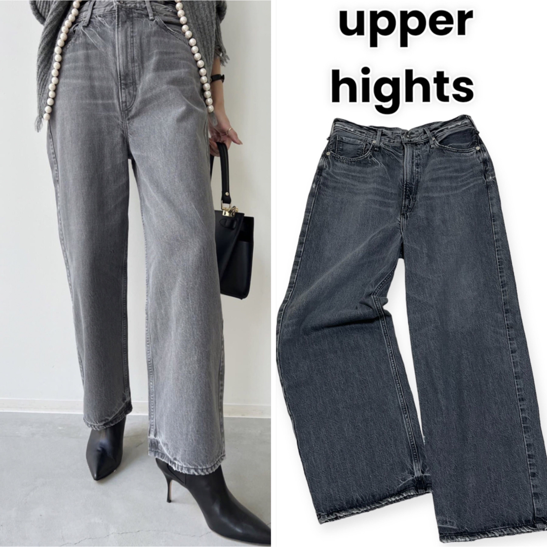 L'Appartement DEUXIEME CLASSE(アパルトモンドゥーズィエムクラス)のupper hights アッパーハイツ 23 グレー THE LIVELY レディースのパンツ(デニム/ジーンズ)の商品写真