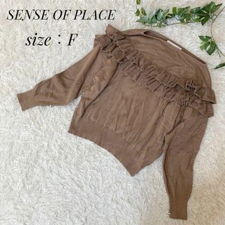 センスオブプレイスバイアーバンリサーチ(SENSE OF PLACE by URBAN RESEARCH)のSENSE OF PLACE  センスオブプレイス　レディース　ニット　セーター(ニット/セーター)