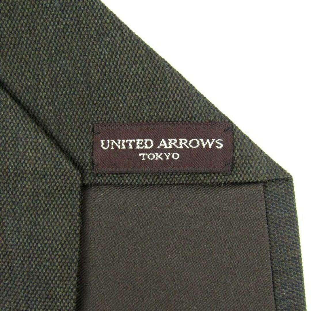 UNITED ARROWS(ユナイテッドアローズ)のユナイテッドアローズ ブランドネクタイ 無地 シルク ウール 日本製 メンズ ブラウン UNITED ARROWS メンズのファッション小物(ネクタイ)の商品写真