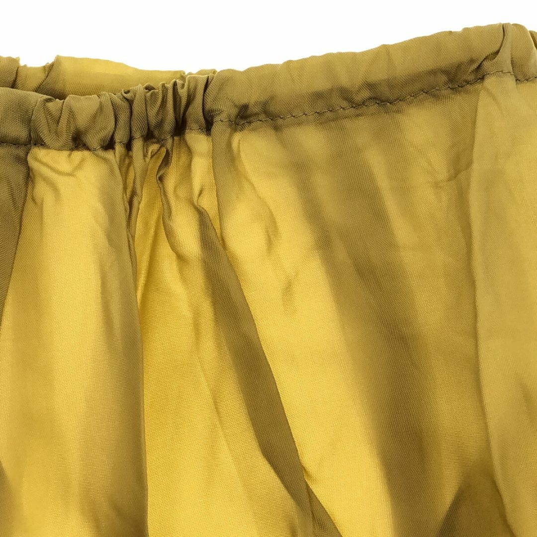 オルウェイズ スカート フレアスカート ロング丈 レディース イエロー レディースのスカート(ロングスカート)の商品写真