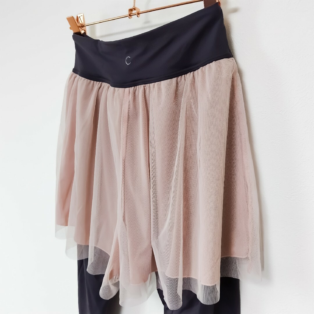 S【現行品】チャコット ショートパンツ付き レギンス * バレエ S【現行品】チャコット ショートパンツ付き レギンス * バレエ