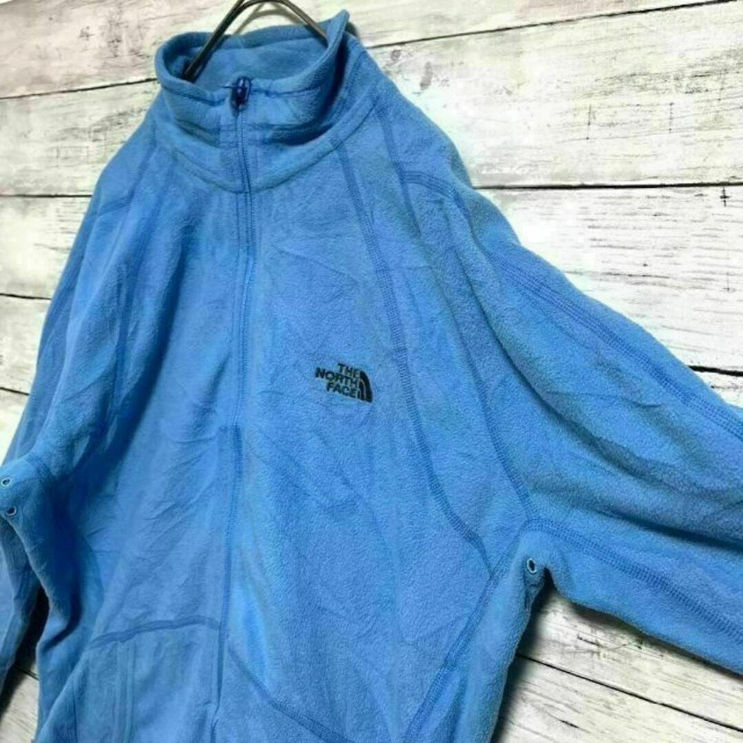 THE NORTH FACE(ザノースフェイス)のz61 US規格 ノースフェイス フリース フルジップ レディース ロゴ刺繍 レディースのトップス(トレーナー/スウェット)の商品写真