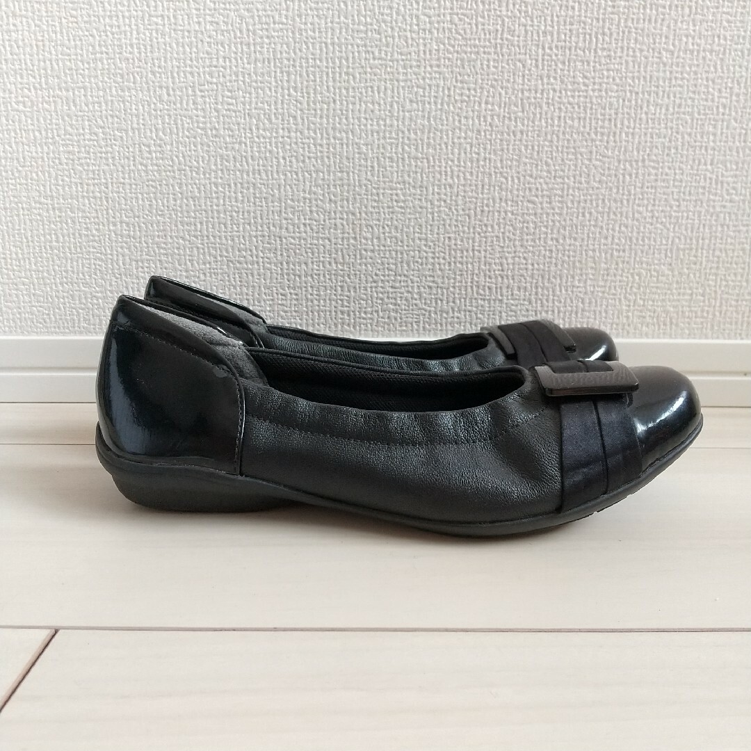 （414）Airystep ブラック パンプス（22.5cm） レディースの靴/シューズ(ハイヒール/パンプス)の商品写真