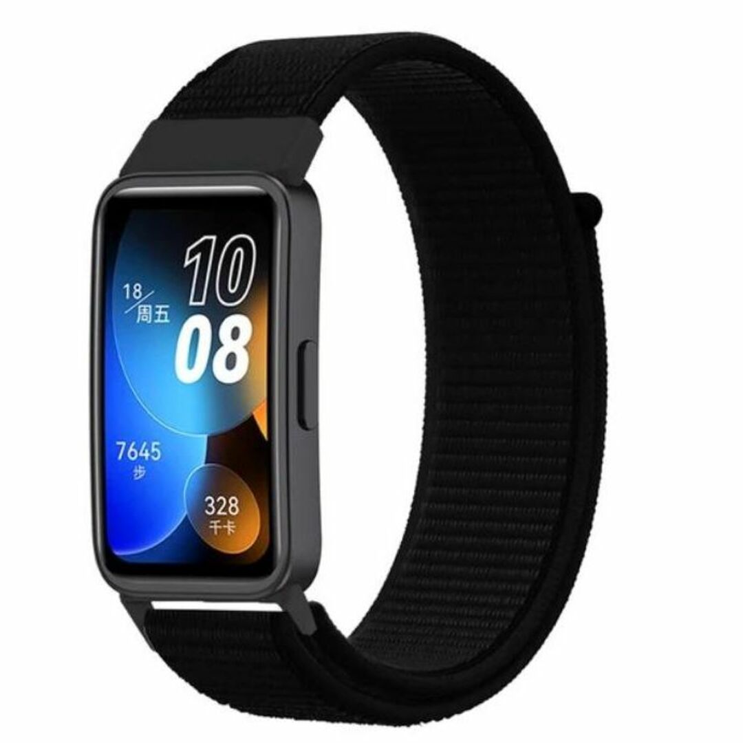 HUAWEI Band 8 ブラック 替えベルト バンド ナイロン ループ 交換 スマホ/家電/カメラのスマホアクセサリー(モバイルケース/カバー)の商品写真