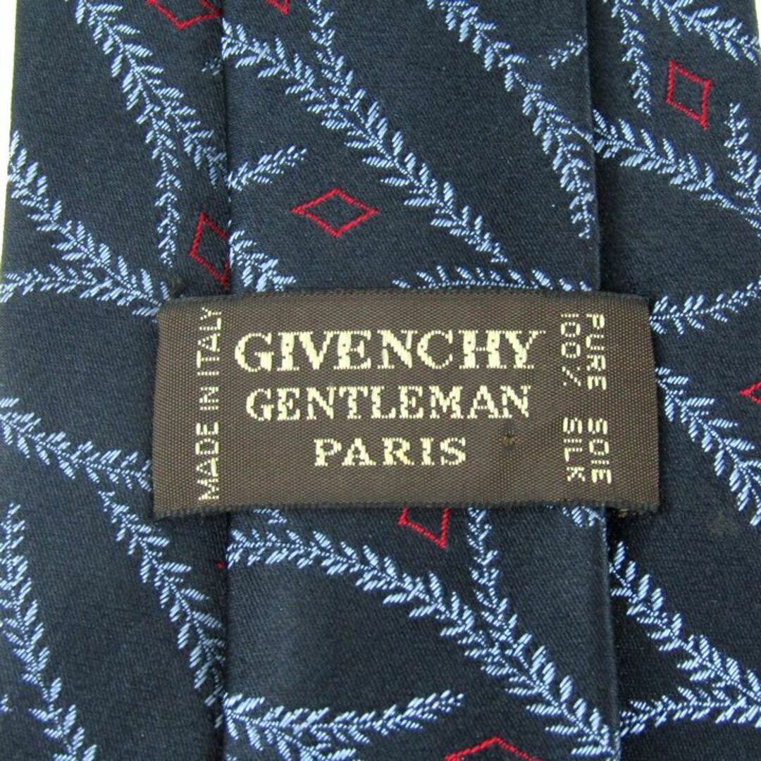 GIVENCHY(ジバンシィ)のジバンシィ ブランドネクタイ 総柄 植物柄 シルク イタリア製 メンズ ネイビー GIVENCHY メンズのファッション小物(ネクタイ)の商品写真